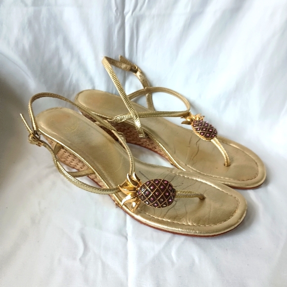 Lilly Pulitzer Palm Beach Golf Sandals. Size 8M - Picture 4 of 14